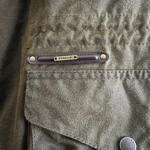 $1500 BNWOT Barbour Supa Corbridge Waxed Cotton Jacket w/ Deep Pile Lining L- XL - Picture 12 of 16